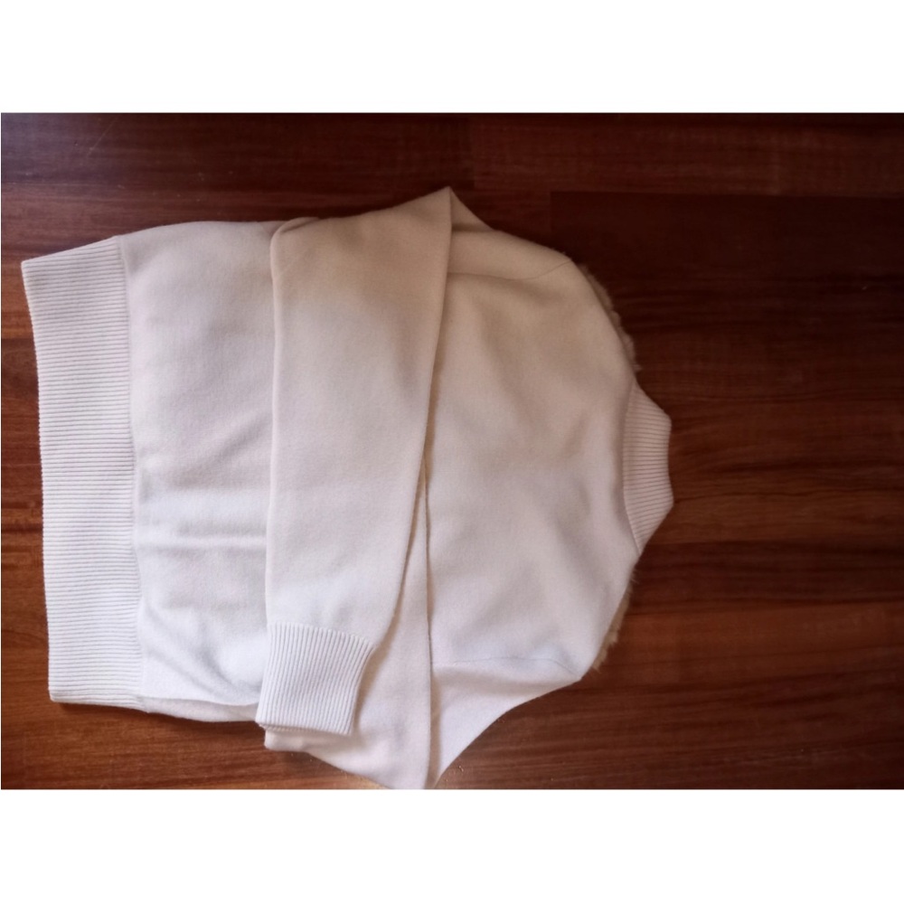 Prada Cream Fur Jacket with Gold Zipper - Picture 4 of 6